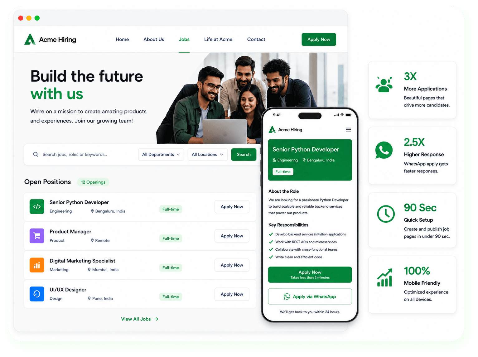 Branded Public Job Pages